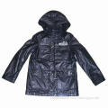 Boy's jacket, 100% cotton with foam coating, zipper pockets at chest and 4 patched pockets